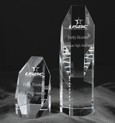 Picture of Slant Front Optic Crystal Award (4 Inches)
