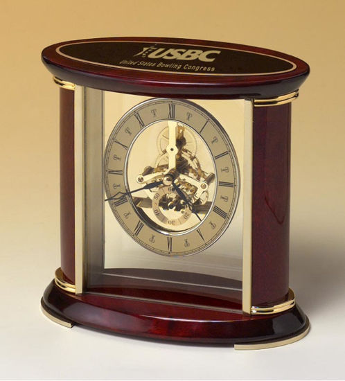 Picture of Glass and Wood Clock