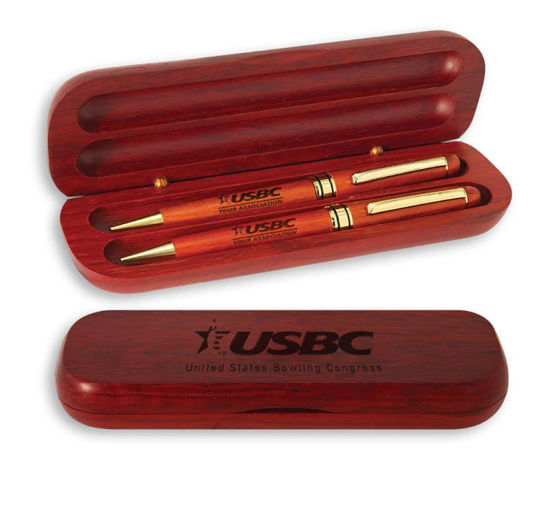 Picture of Wooden Pen/Pencil Set (National Logo)